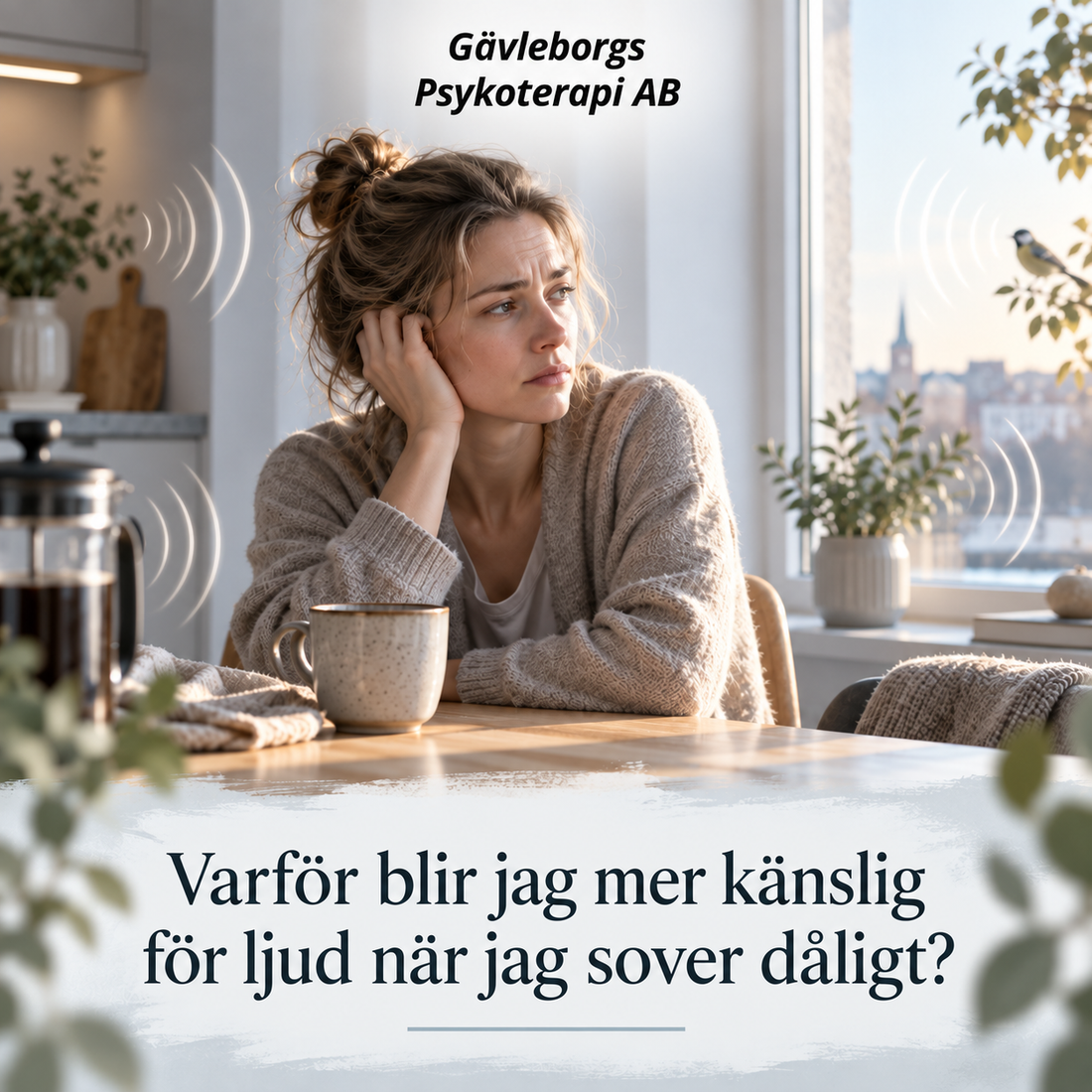 Varför blir jag mer känslig för ljud när jag sover dåligt?