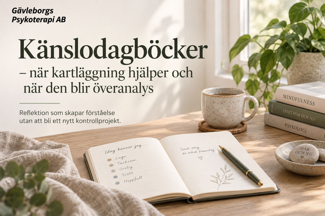 Känslodagböcker – när kartläggning hjälper och när den blir överanalys