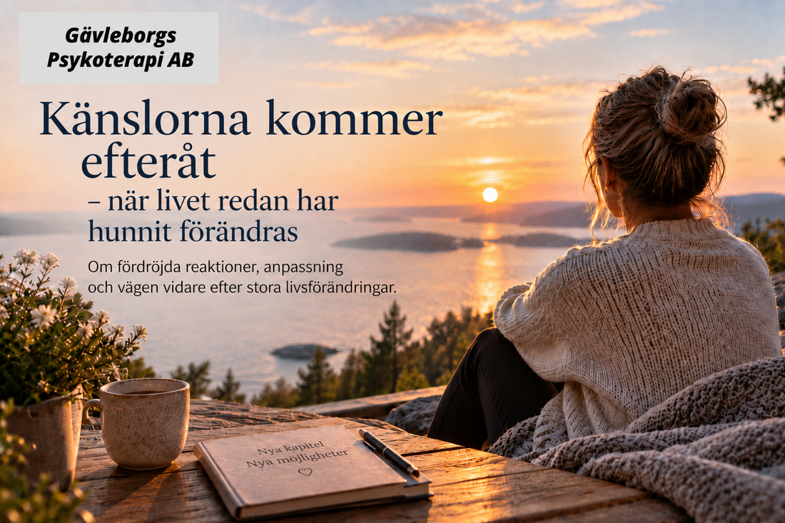 När livet förändras men känslorna kommer långt senare