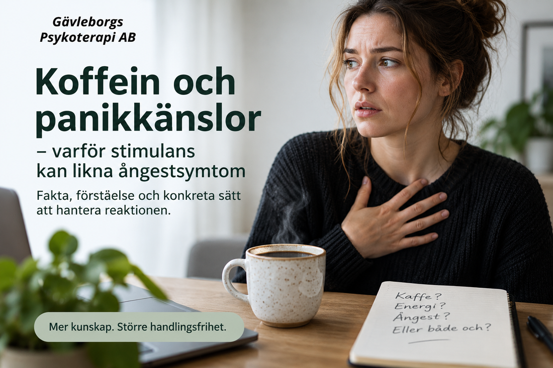 Koffein och panikkänslor – varför stimulans kan likna ångestsymtom