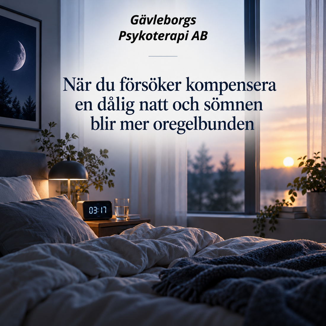 När du försöker kompensera en dålig natt och sömnen blir mer oregelbunden