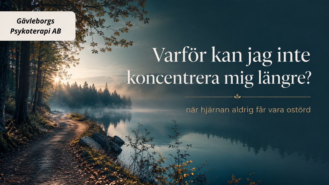 Varför kan jag inte koncentrera mig längre? – när hjärnan aldrig får vara ostörd