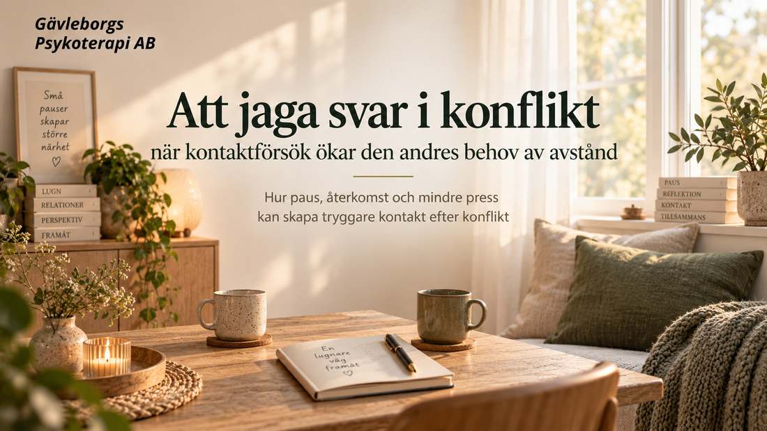 Att jaga svar i konflikt – när kontaktförsök ökar den andres behov av avstånd