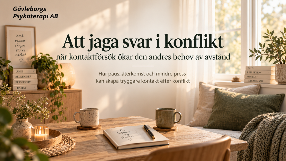 Att jaga svar i konflikt – när kontaktförsök ökar den andres behov av avstånd