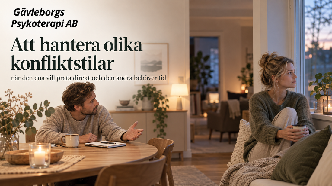 Att hantera olika konfliktstilar – när den ena vill prata direkt och den andra behöver tid