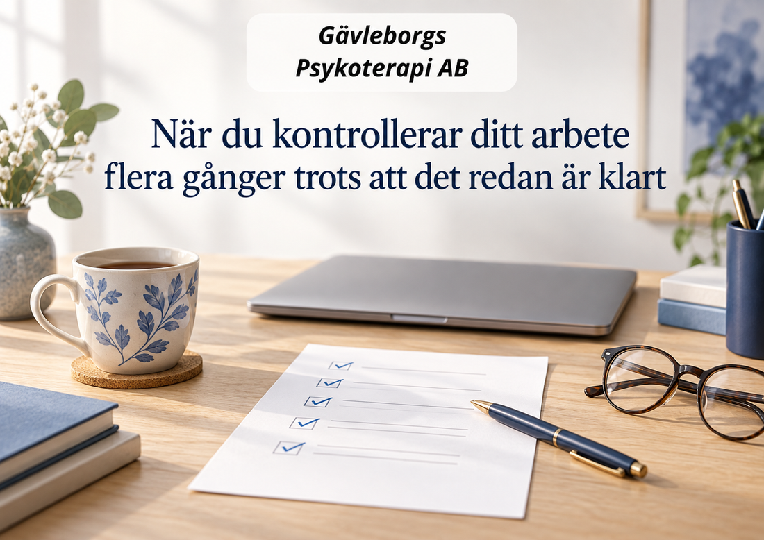 När du kontrollerar ditt arbete flera gånger trots att det redan är klart
