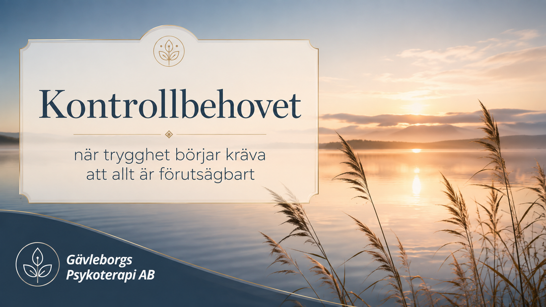Kontrollbehovet – när trygghet börjar kräva att allt är förutsägbart