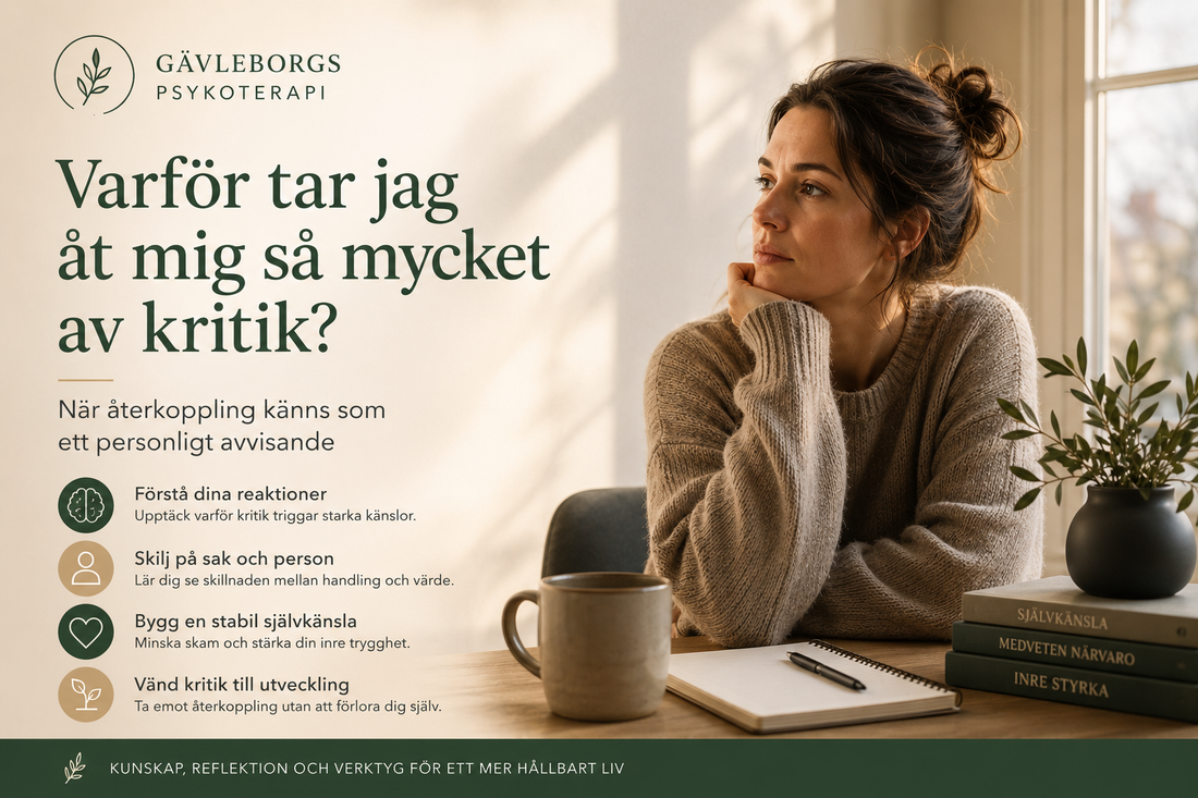 Varför tar jag åt mig så mycket av kritik? – när återkoppling känns som ett personligt avvisande