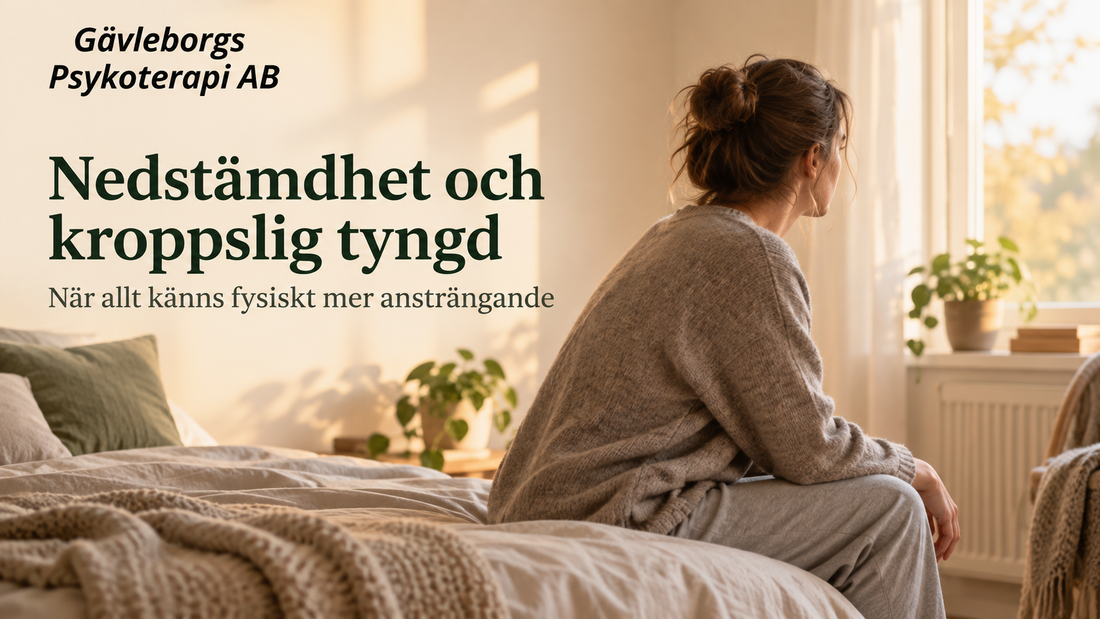 Nedstämdhet och kroppslig tyngd – när allt känns fysiskt mer ansträngande