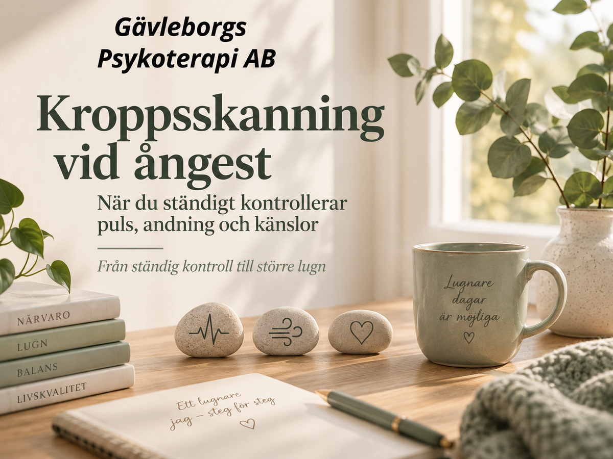 Kroppsskanning vid ångest – när du ständigt kontrollerar puls, andning och känslor