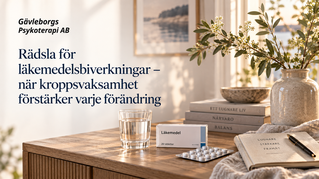 Rädsla för läkemedelsbiverkningar – när kroppsvaksamhet förstärker varje förändring