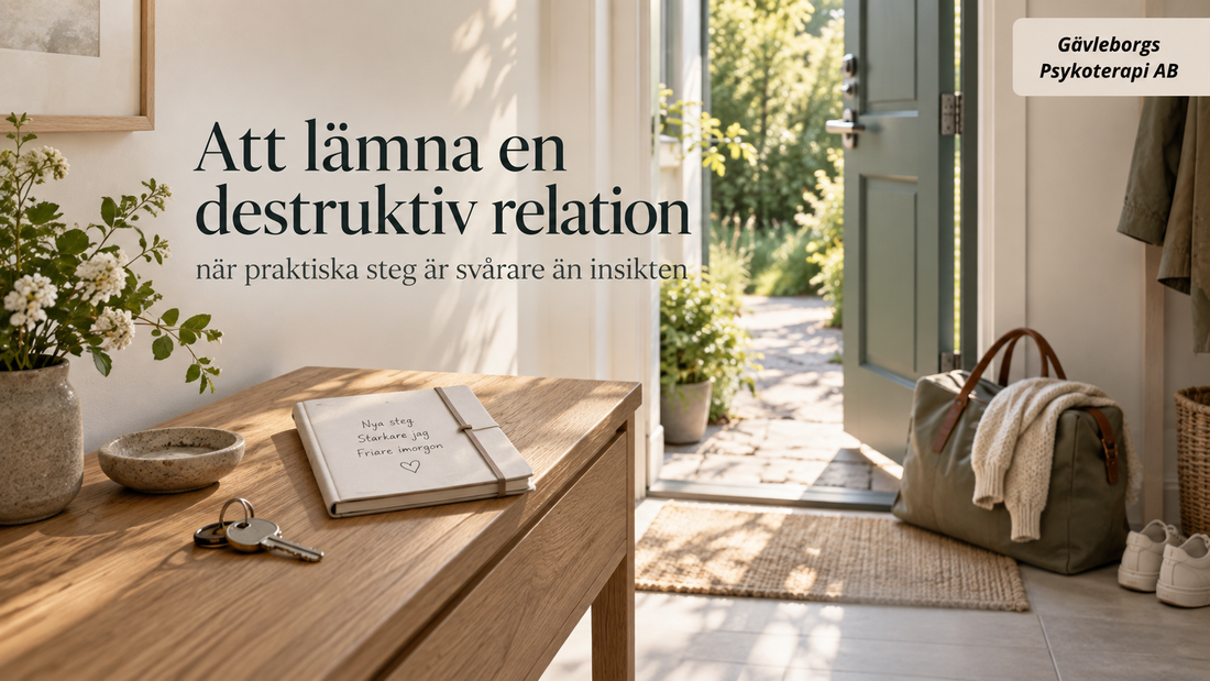 Att lämna en destruktiv relation – varför praktiska steg ofta är svårare än insikten