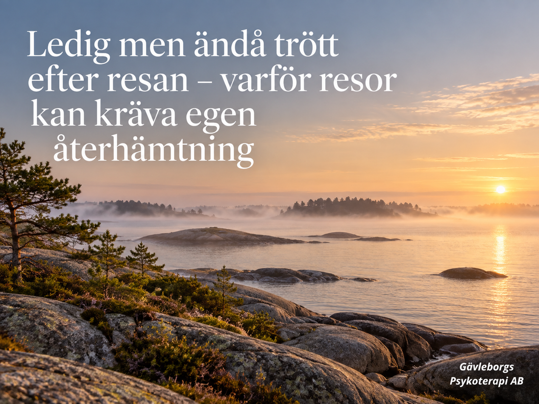 Ledig men ändå trött efter resan – varför resor kan kräva egen återhämtning