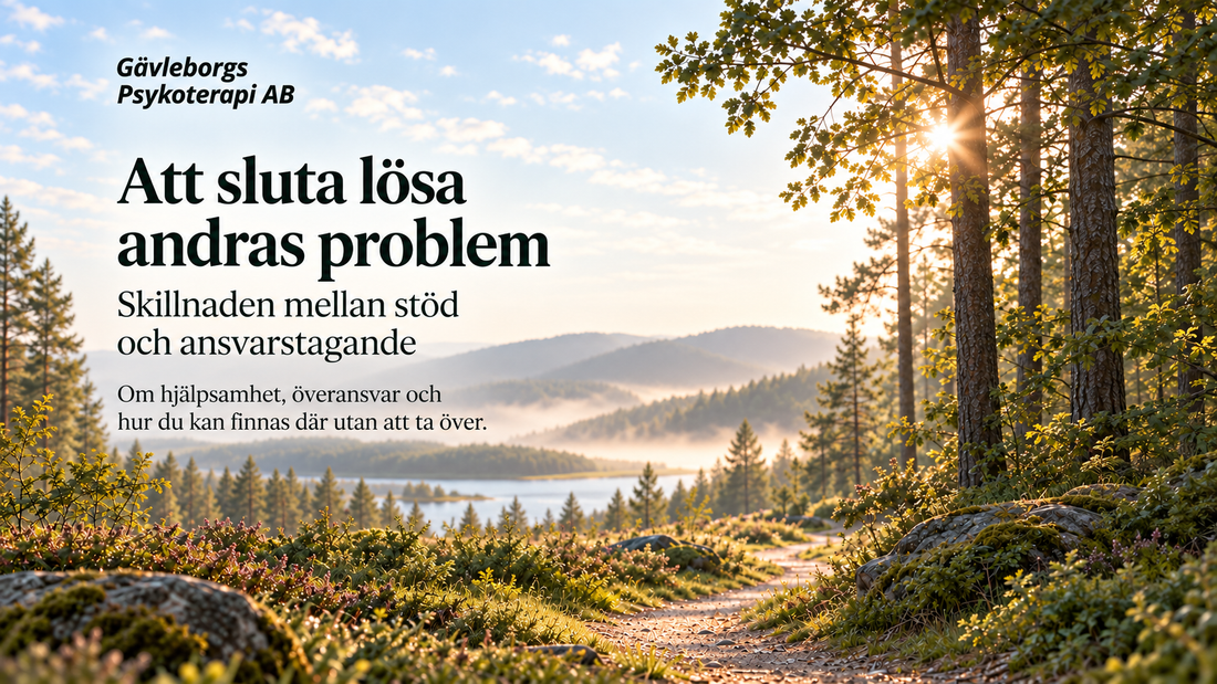 Att sluta lösa andras problem – skillnaden mellan stöd och ansvarstagande
