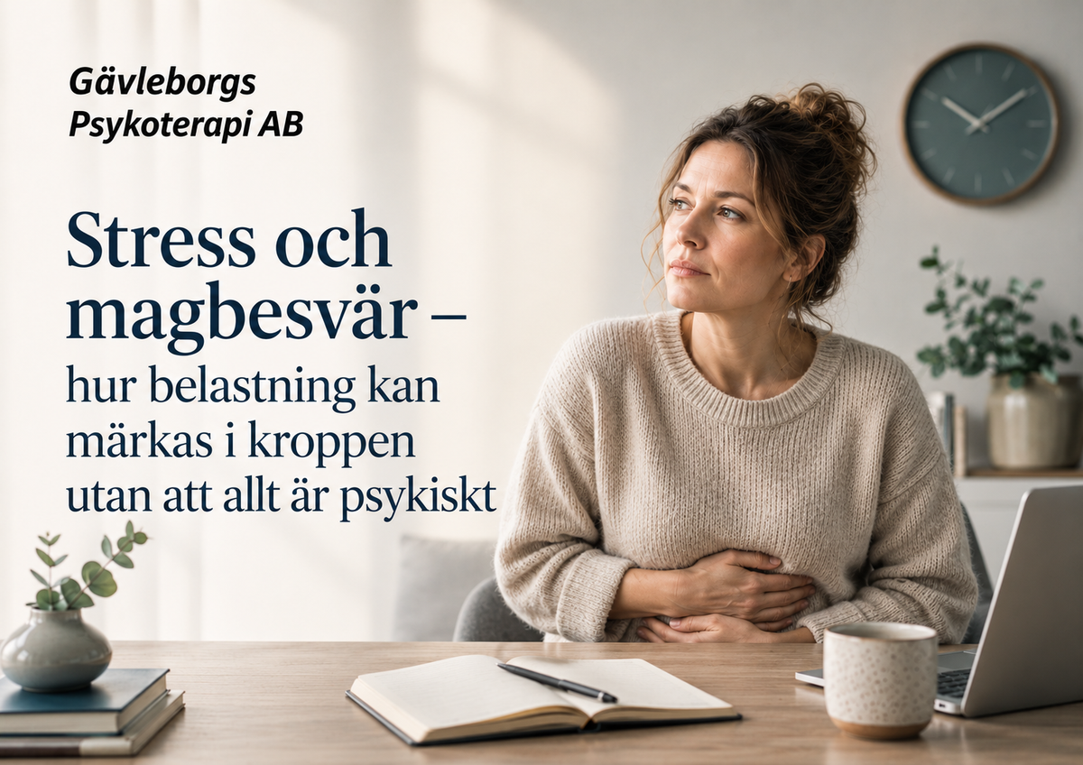 Stress och magbesvär – hur belastning kan märkas i kroppen utan att allt är psykiskt