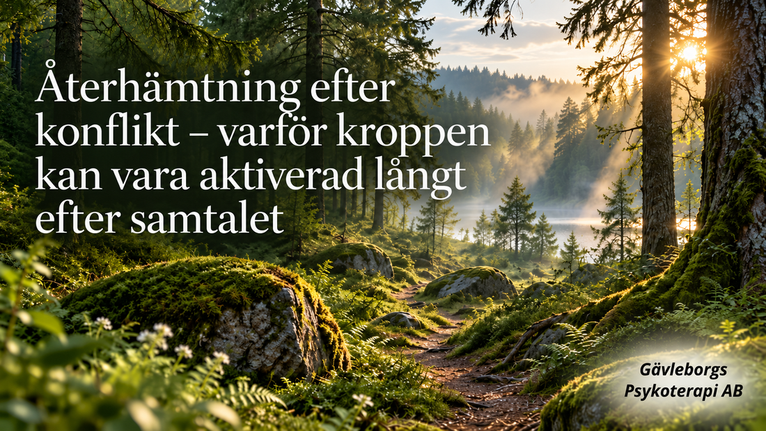 Återhämtning efter konflikt – varför kroppen kan vara aktiverad långt efter samtalet