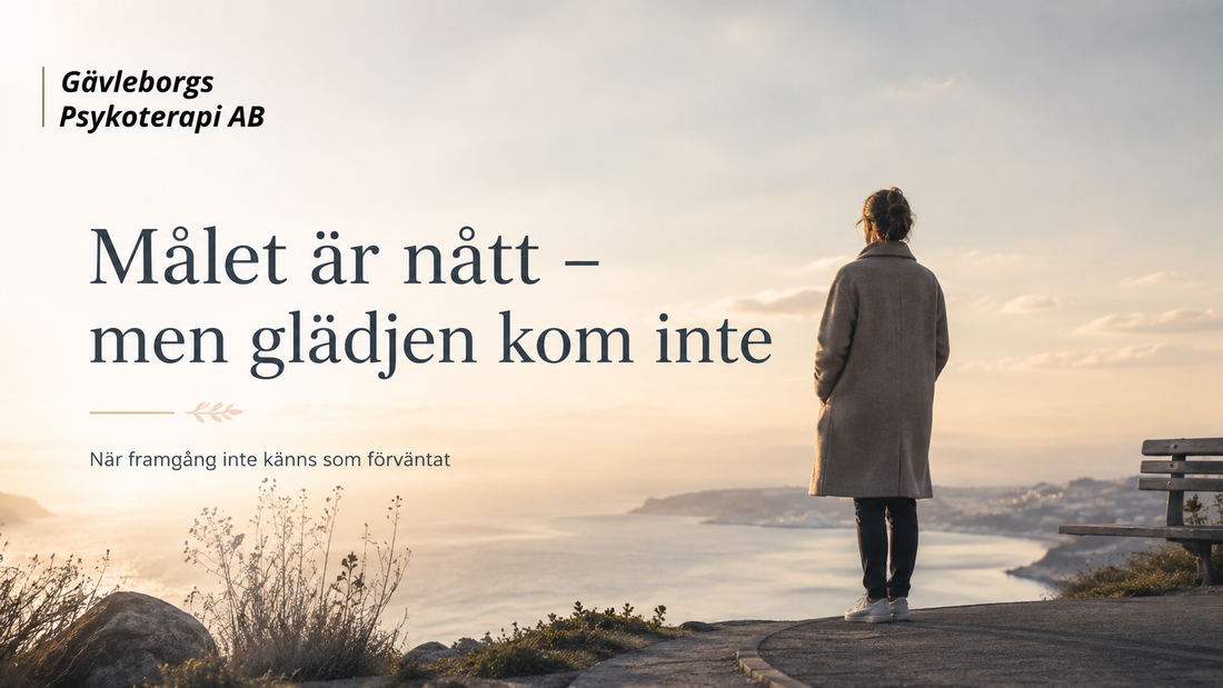 När du har nått ett mål men inte känner den glädje du väntade dig