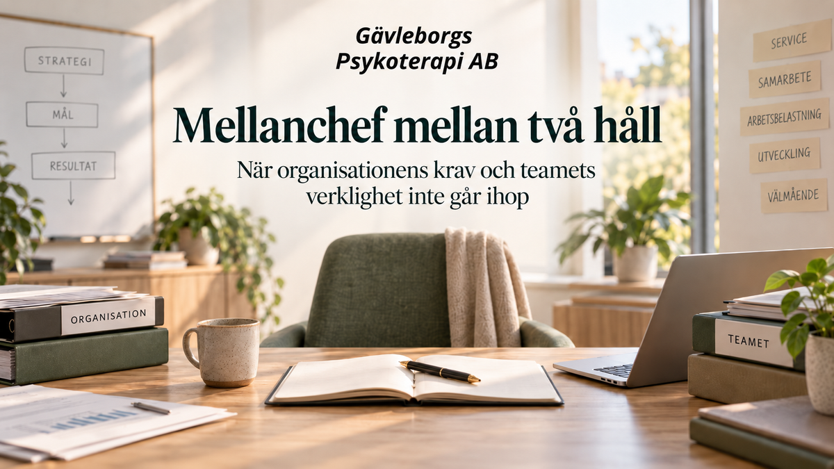 Mellanchef mellan två håll – när organisationens krav och teamets verklighet inte går ihop