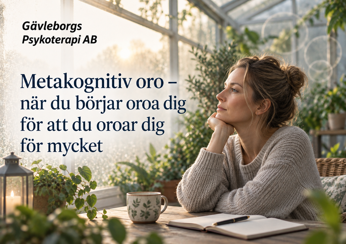 Metakognitiv oro – när du börjar oroa dig för att du oroar dig för mycket