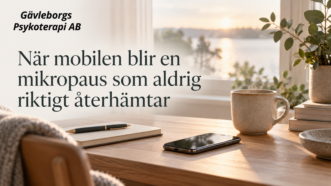 När mobilen blir en mikropaus som aldrig riktigt återhämtar