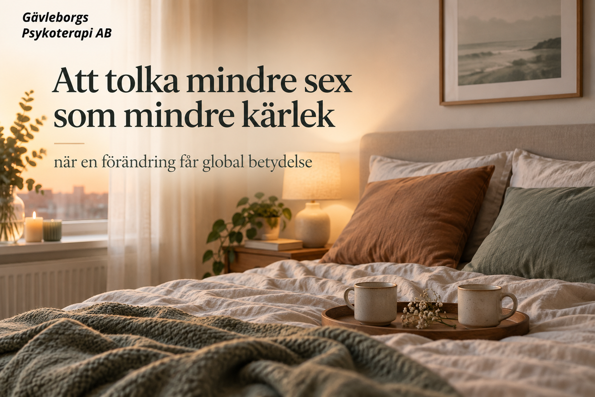 Att tolka mindre sex som mindre kärlek – när en förändring får global betydelse