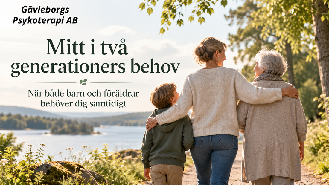 Mitt i två generationers behov – när både barn och föräldrar behöver dig samtidigt