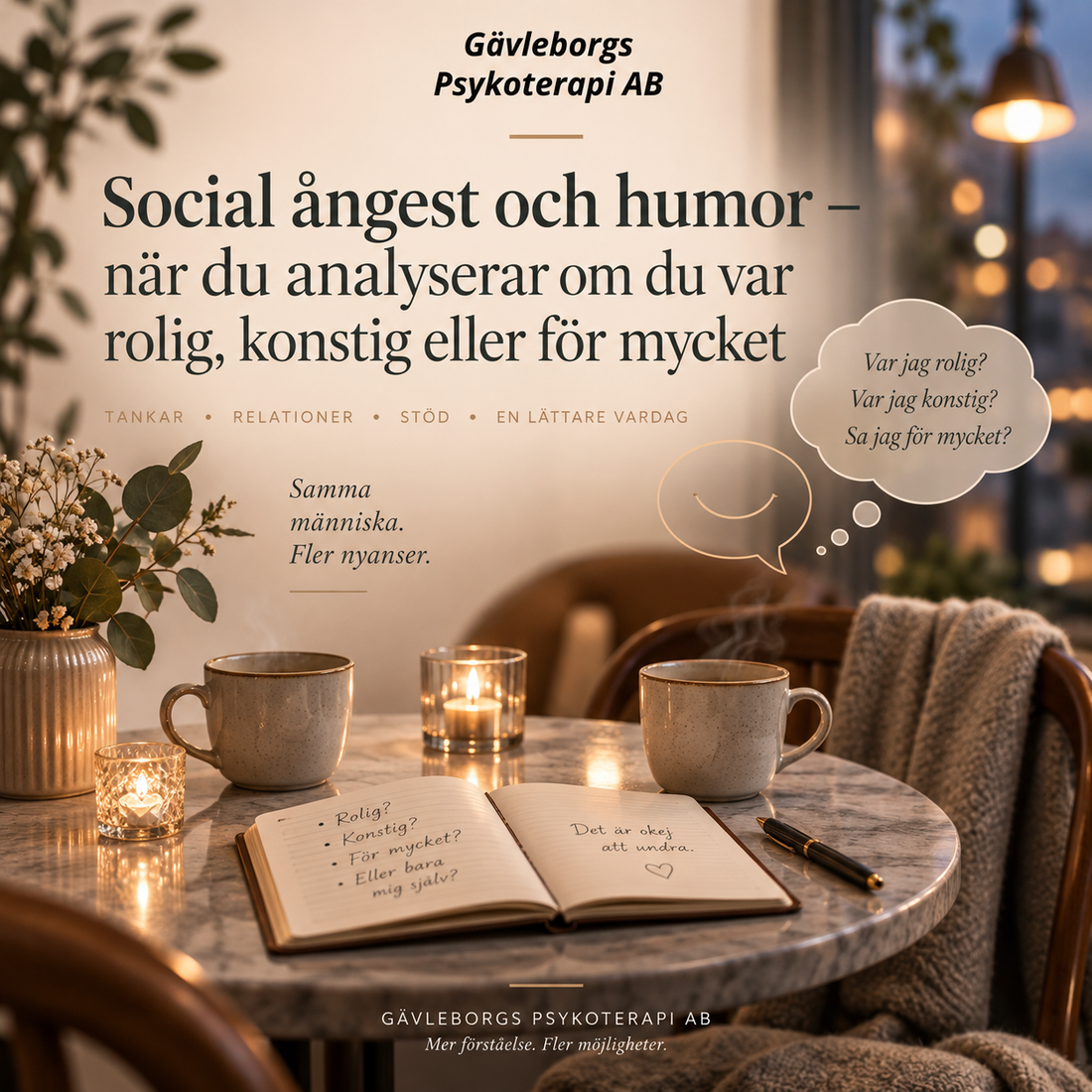 Social ångest och humor – när du analyserar om du var rolig, konstig eller för mycket