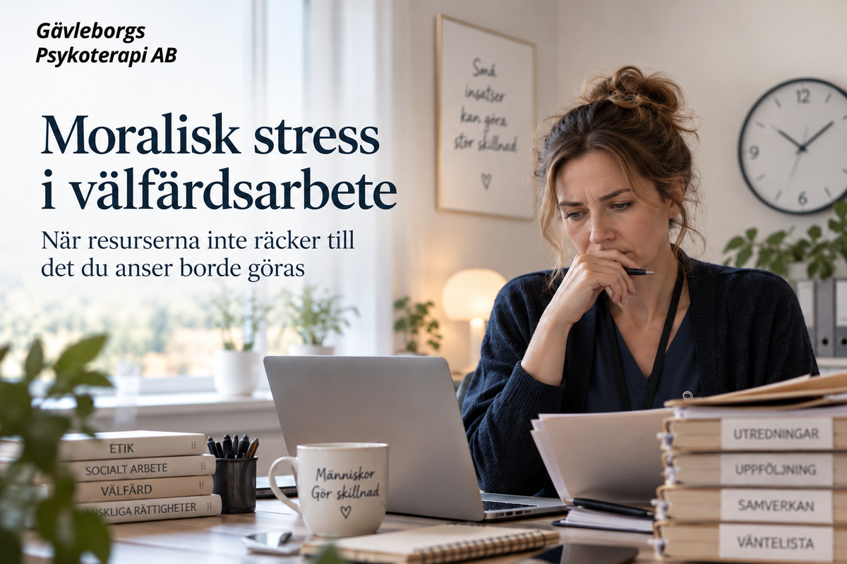 Moralisk stress i välfärdsarbete – när resurserna inte räcker till det du anser borde göras