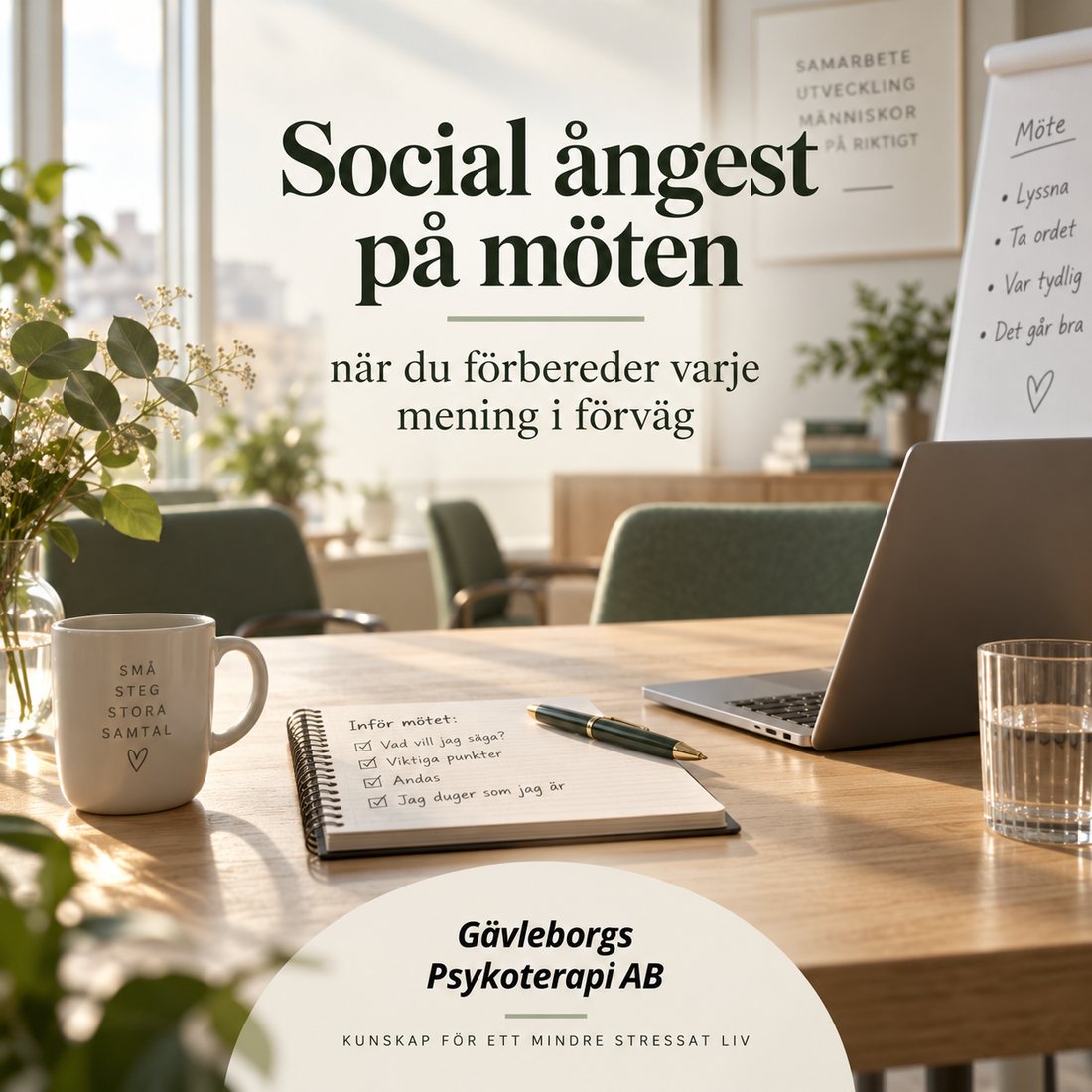 Social ångest på möten – när du förbereder varje mening i förväg