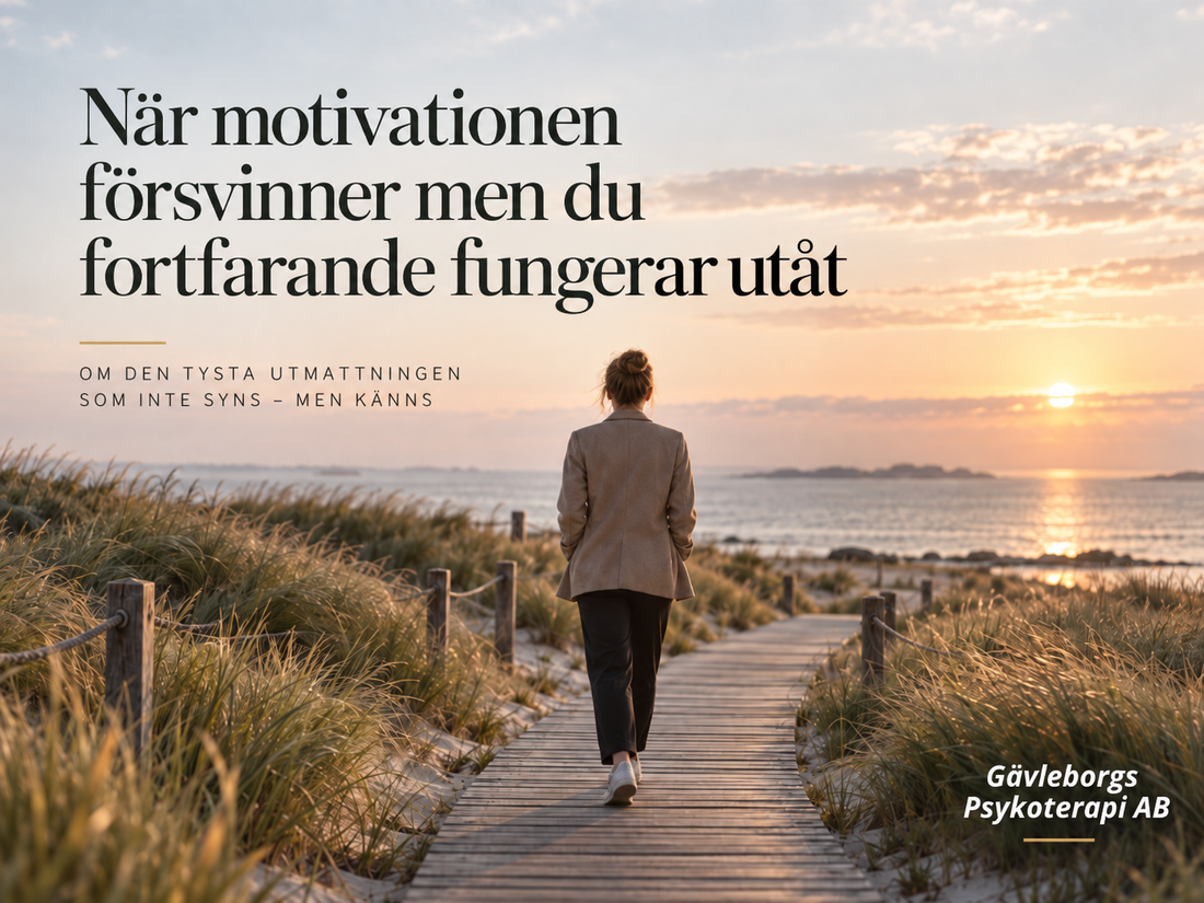 När motivationen försvinner men du fortfarande fungerar utåt