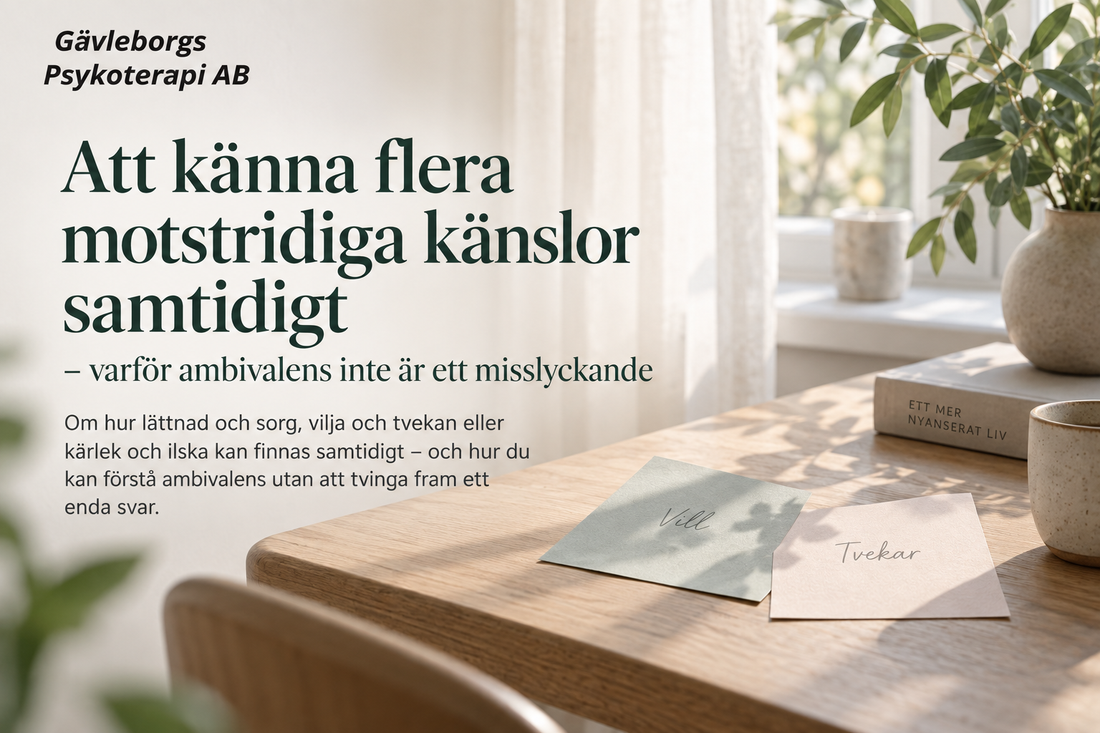 Att känna flera motstridiga känslor samtidigt – varför ambivalens inte är ett misslyckande