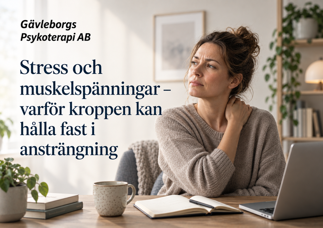 Stress och muskelspänningar – varför kroppen kan hålla fast i ansträngning