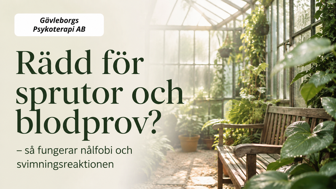 Rädd för sprutor och blodprov? Så fungerar nålfobi och svimningsreaktionen