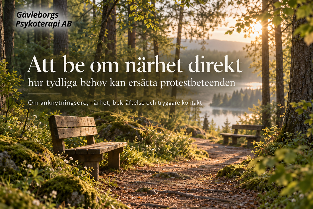 Att be om närhet direkt – hur tydliga behov kan ersätta protestbeteenden