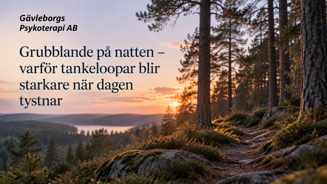 Grubblande på natten – varför tankeloopar blir starkare när dagen tystnar
