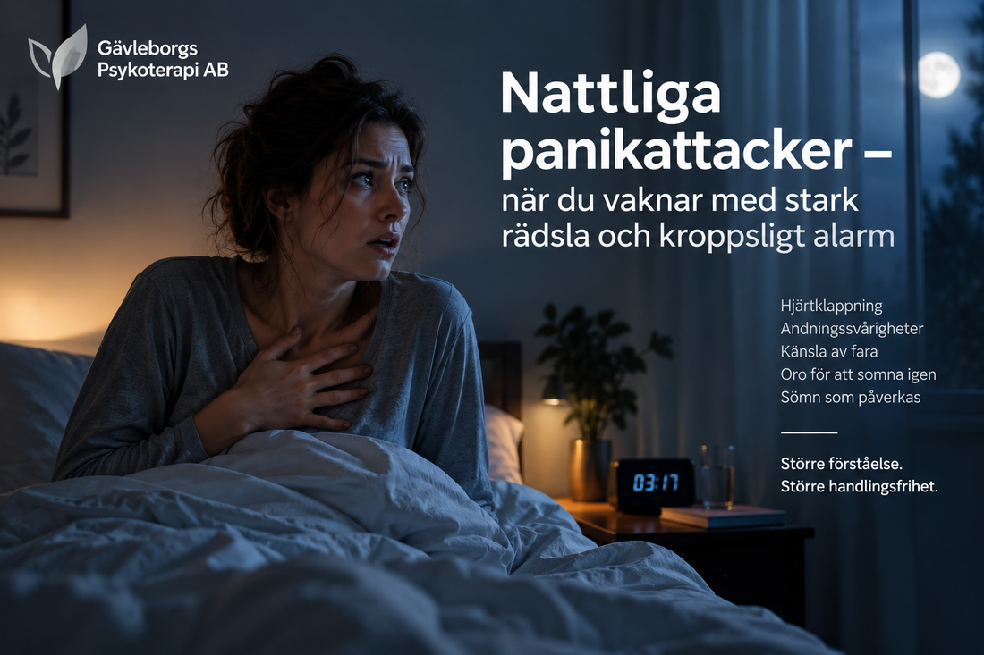 Nattliga panikattacker – när du vaknar med stark rädsla och kroppsligt alarm