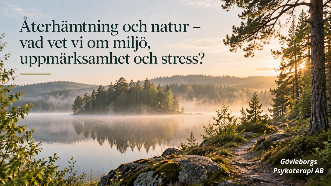 Återhämtning och natur – vad vet vi om miljö, uppmärksamhet och stress?