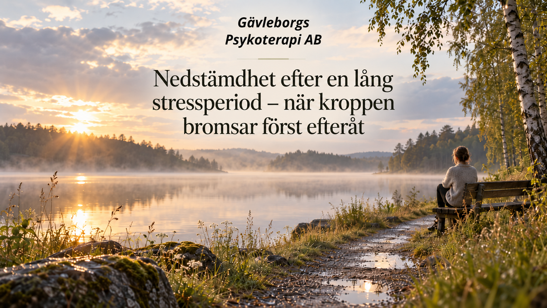 Nedstämdhet efter en lång stressperiod – när kroppen bromsar först efteråt
