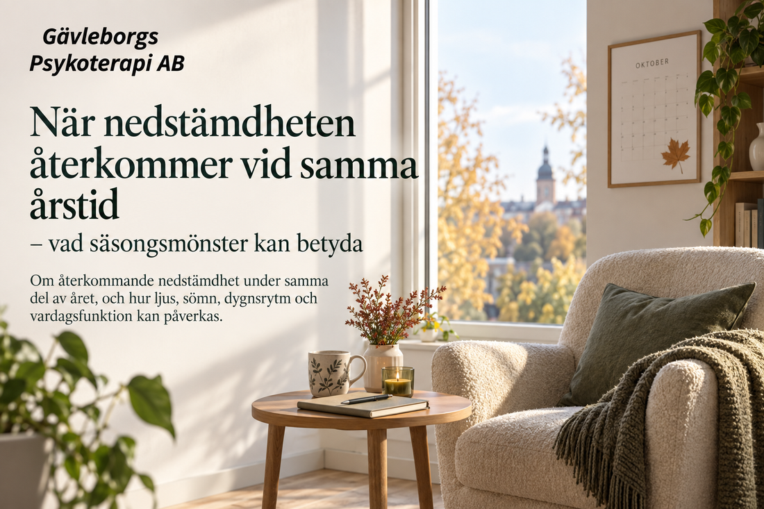 När nedstämdheten återkommer varje årstid – vad säsongsmönster kan betyda