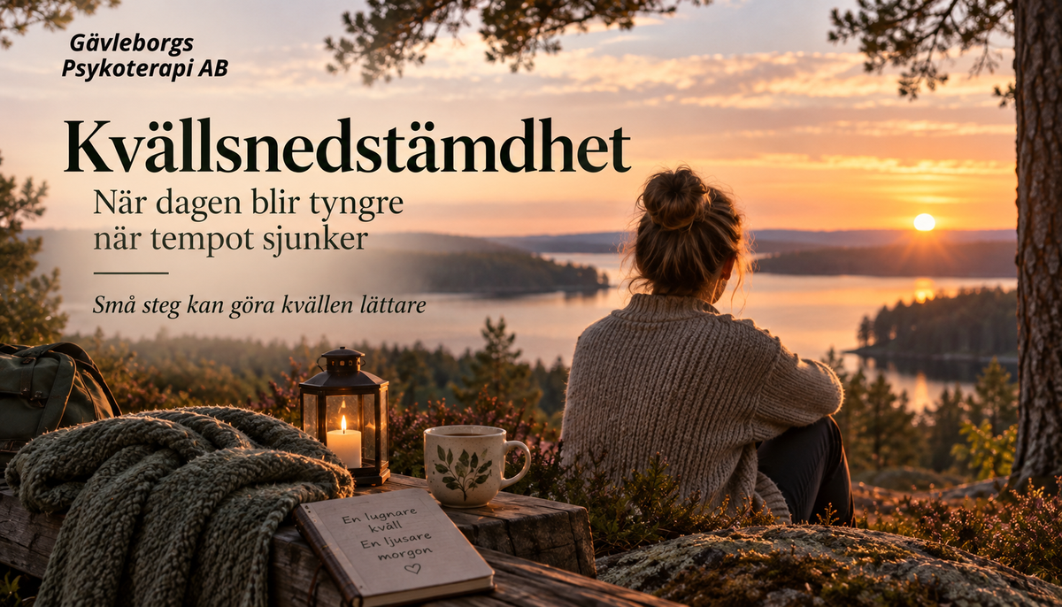 Kvällsnedstämdhet – när dagen blir tyngre när tempot sjunker