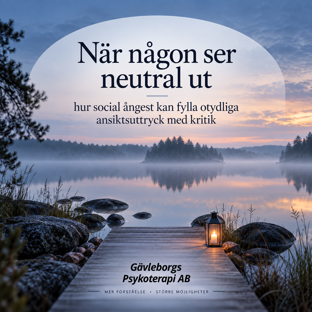 När någon ser neutral ut – hur social ångest kan fylla otydliga ansiktsuttryck med kritik