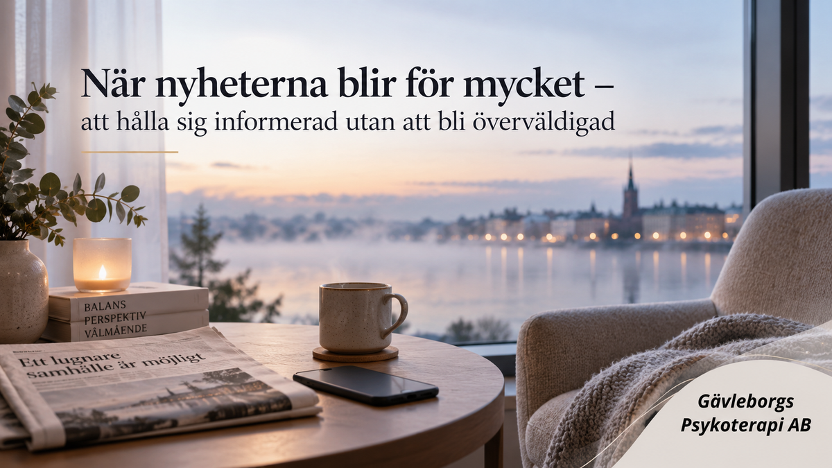 När nyheterna blir för mycket – att hålla sig informerad utan att bli överväldigad
