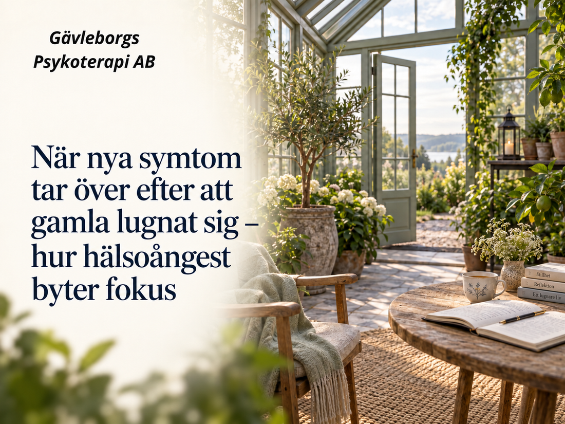När nya symtom tar över efter att gamla lugnat sig – hur hälsoångest byter fokus