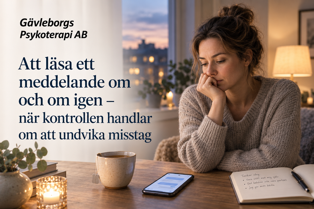 Att läsa ett meddelande om och om igen – när kontrollen handlar om att undvika misstag