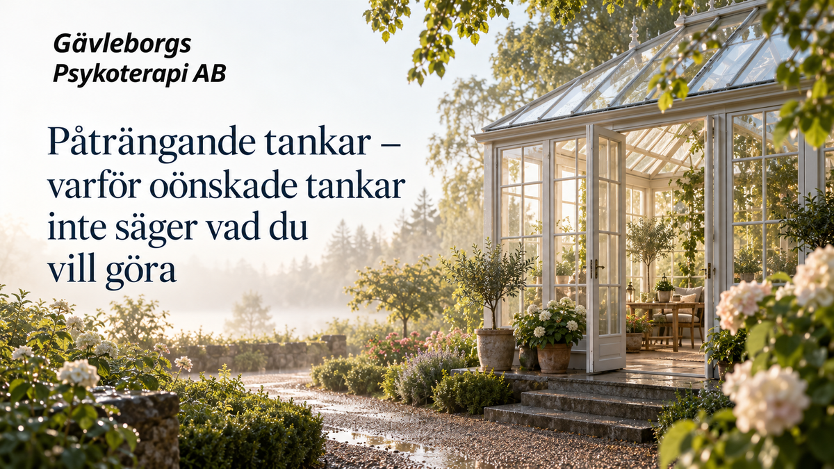 Påträngande tankar – varför oönskade tankar inte säger vad du vill göra