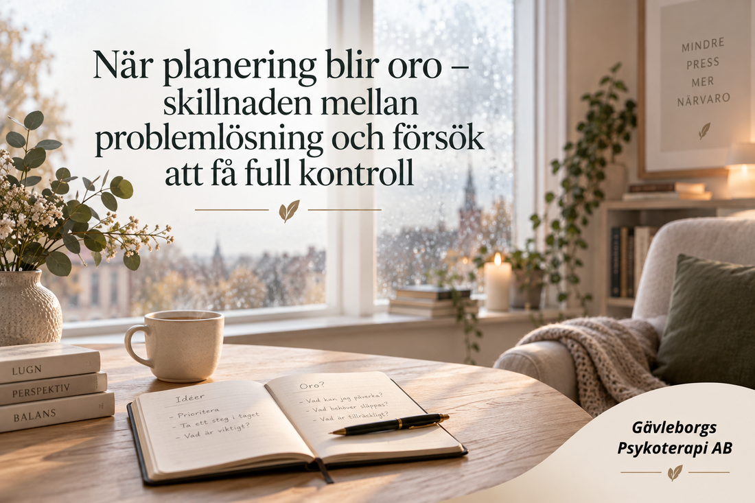 Oro inför framtiden – hur mycket planering är hjälpsam?