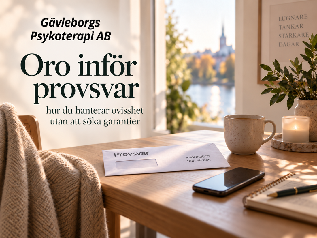 Oro inför provsvar – hur du hanterar ovisshet utan att söka garantier