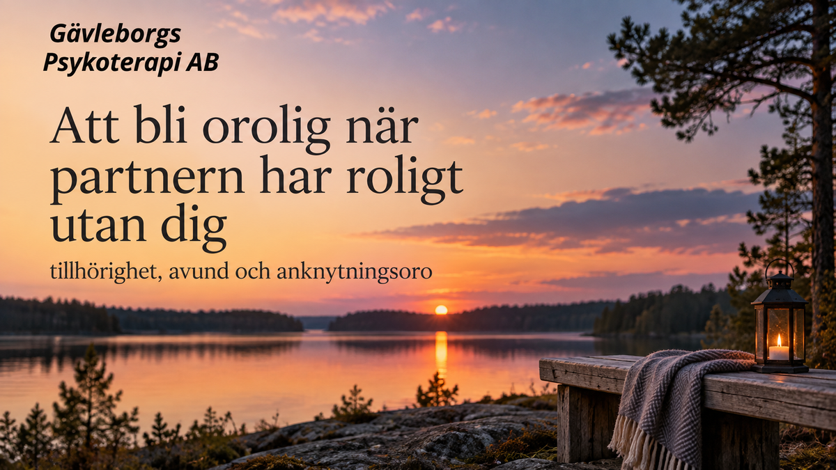 Att bli orolig när partnern har roligt utan dig – tillhörighet, avund och anknytningsoro