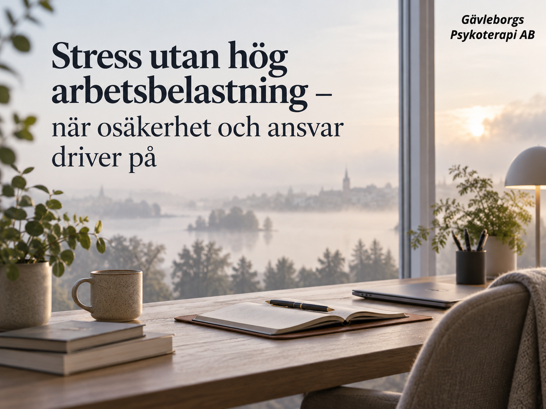 Stress utan hög arbetsbelastning – när osäkerhet och ansvar driver på