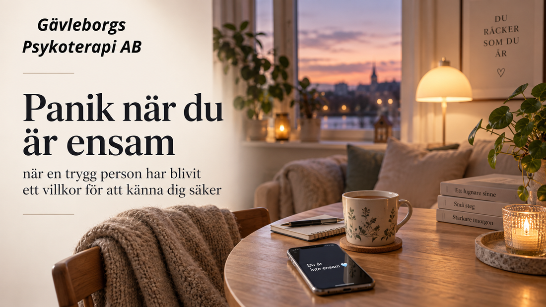 Panik när du är ensam – när en trygg person har blivit ett villkor för att känna dig säker